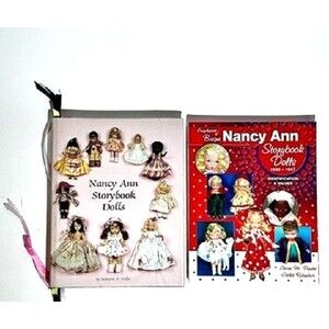Lot of 2 Original Nancy Ann Doll Books VTG 1940s–50s Hardback Storybook